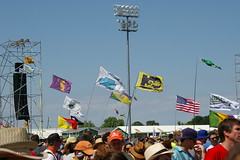 Flags at Jazz Fest 2015, Day 4, April 30