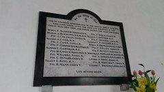 Great Oakley WW1 memorial plaque