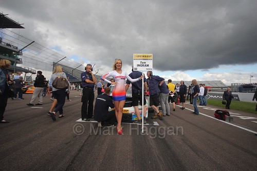 Tom Ingram on the grid at Rockingham, August 2016
