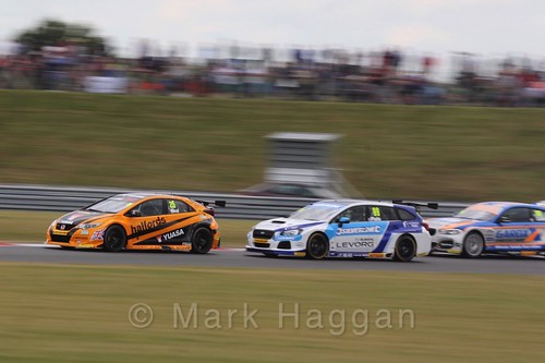 Touring Car action during the BTCC 2016 Weekend at Snetterton