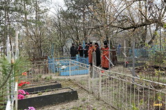 116. Панихида на городском кладбище г.Святогорск