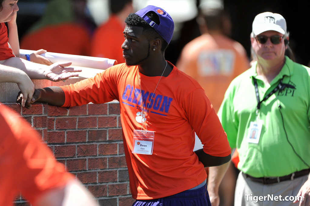 Clemson Football Photo of Recruiting and Deon Cain