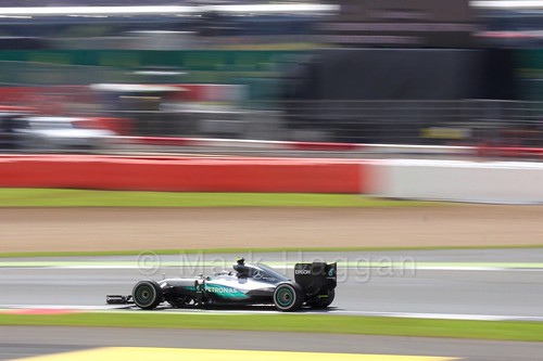 Lewis Hamilton in his Mercedes during the 2016 British Grand Prix