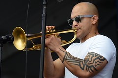 Irvin Mayfield and Dee Dee Bridgewater at Jazz Fest 2015 Day 3, April 26