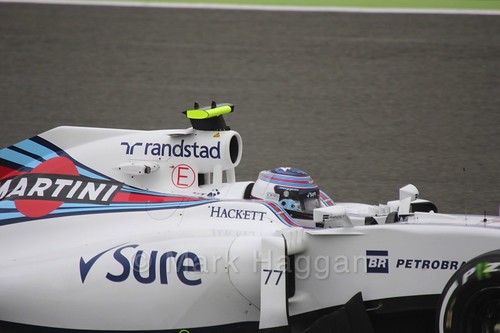 Valtteri Bottas in his Williams during Free Practice 1 at the 2016 British Grand Prix