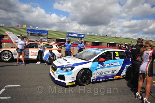 James Cole's car during the Grid Walks at the BTCC 2016 Weekend at Snetterton