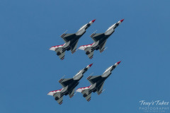 Air Force Thunderbirds four ship pass