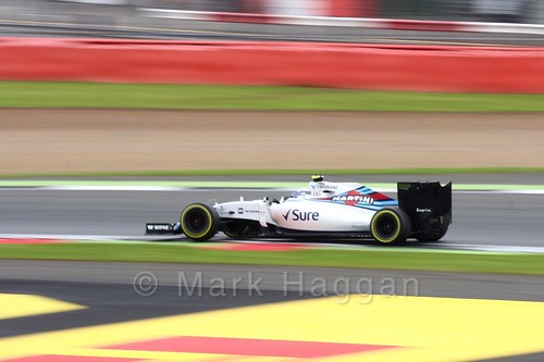 Valtteri Bottas in his Williams during qualifying for the 2016 British Grand Prix