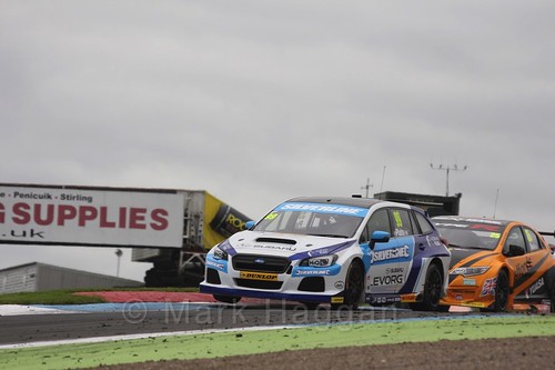 Jason Plato in BTCC race 2 during the Knockhill Weekend 2016