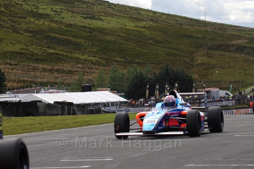 Jamie Caroline in the final British Formula Four race during the BTCC Knockhill Weekend 2016