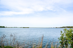 Lake bovenwater near Lelystad Haven, Holland