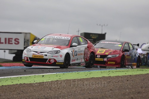 Josh Cook in race two during BTCC at Knockhill, August 2016