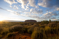 sunrise at Uluru