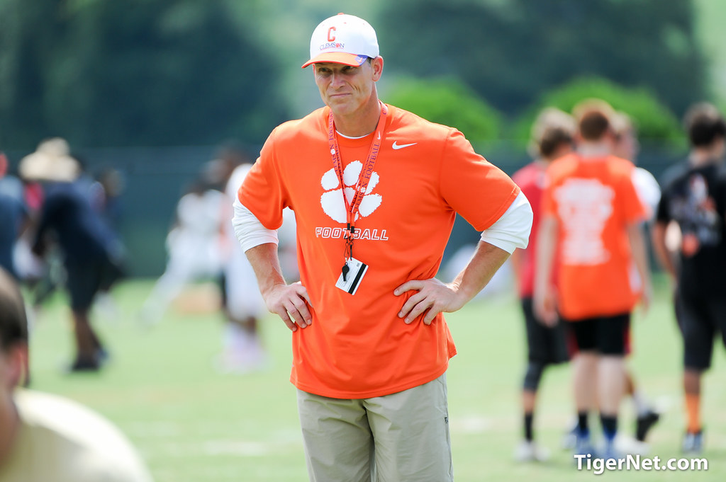 Clemson Football Photo of Recruiting and Brent Venables