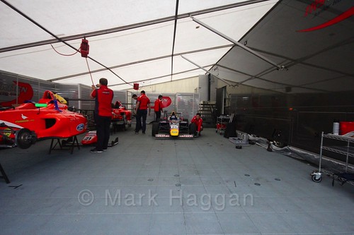 The Arden Garage at British Formula Four at the Knockhill BTCC Weekend, August 2016
