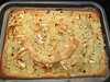 Happy brie and onion tart